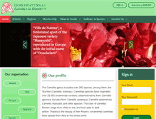 Tablet Screenshot of internationalcamellia.org